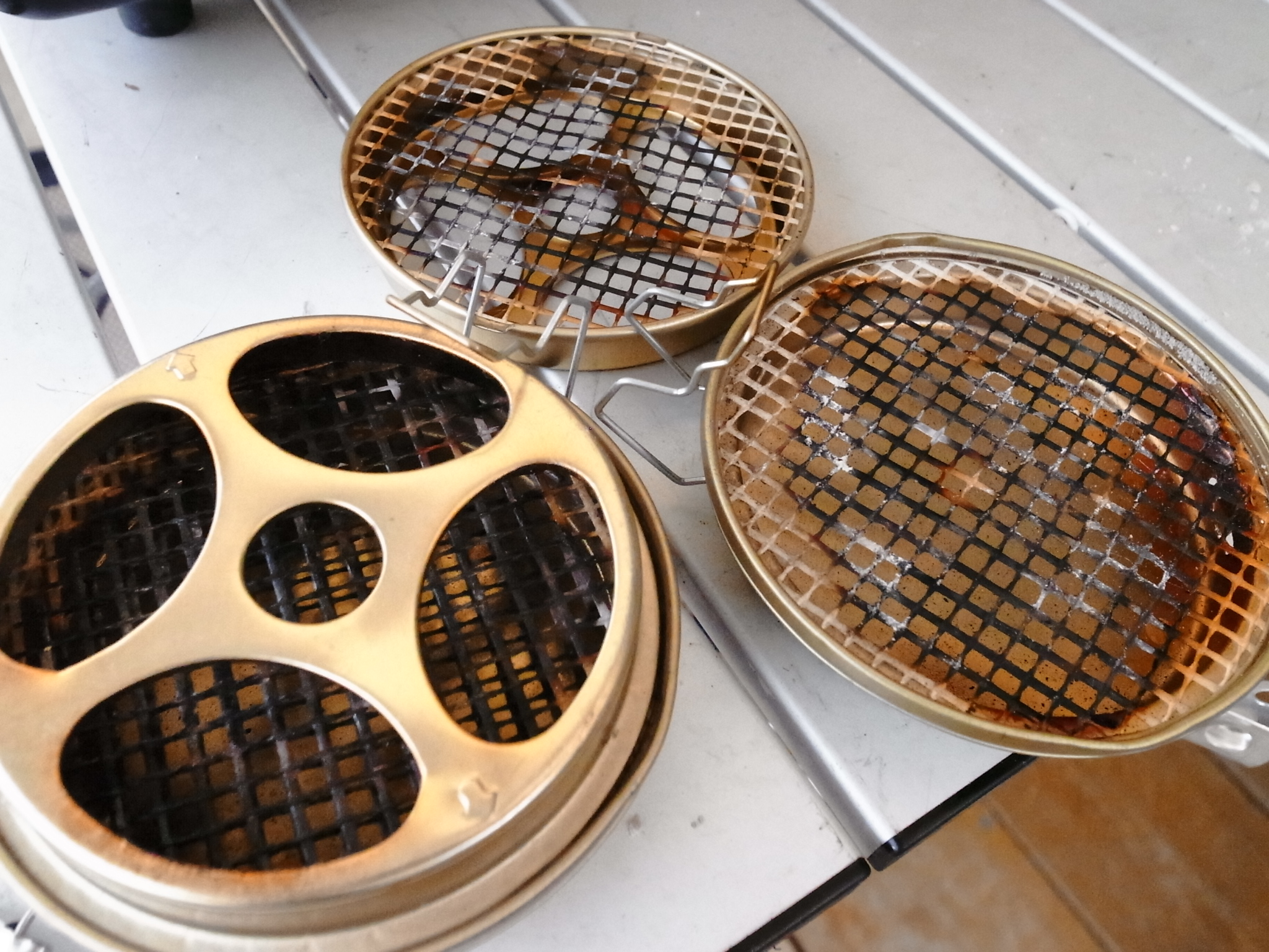 持参した蚊取線香も大活躍!フタにも線香を乗せて4個体制で蚊を撃退!