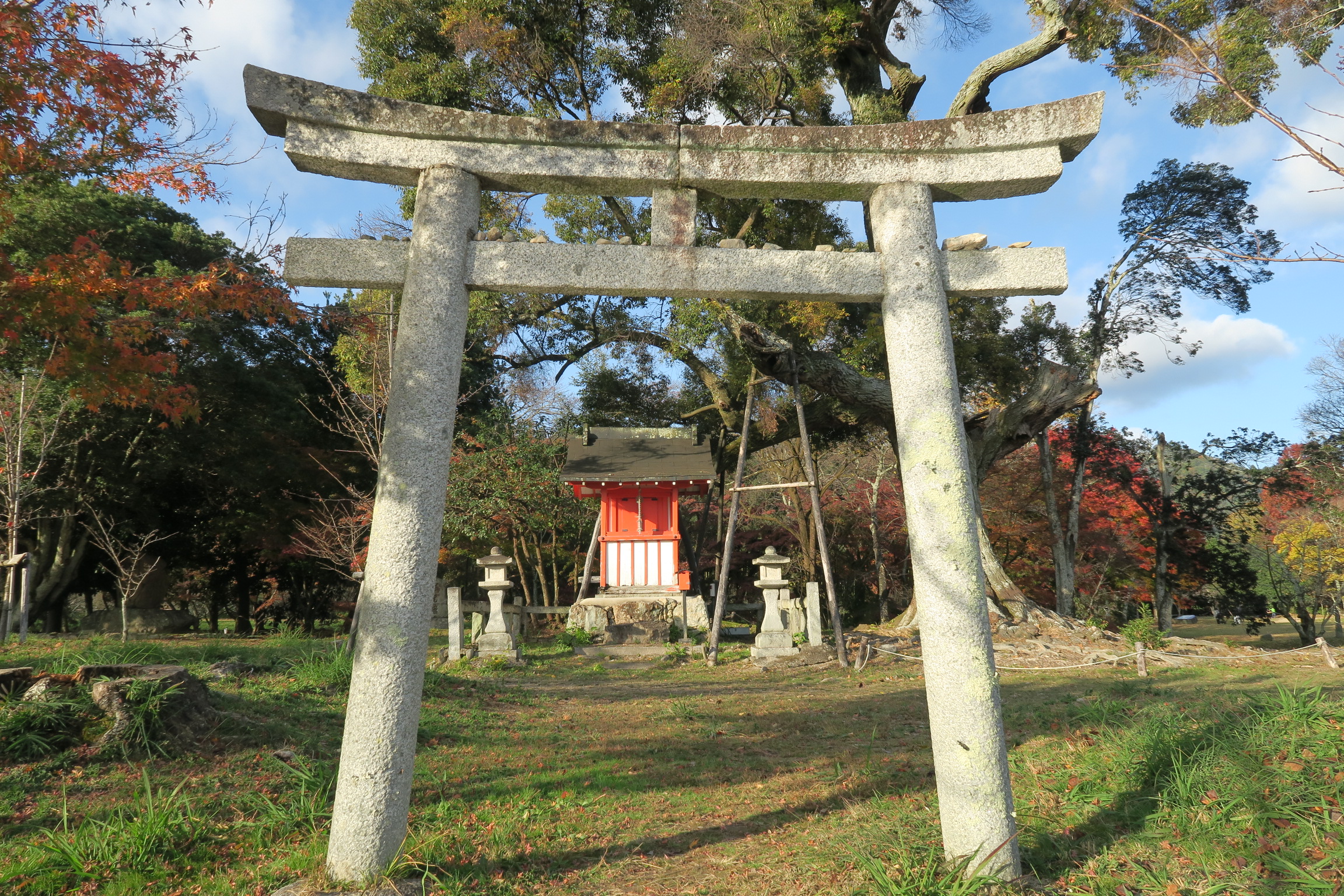 天神の祠の鳥居。