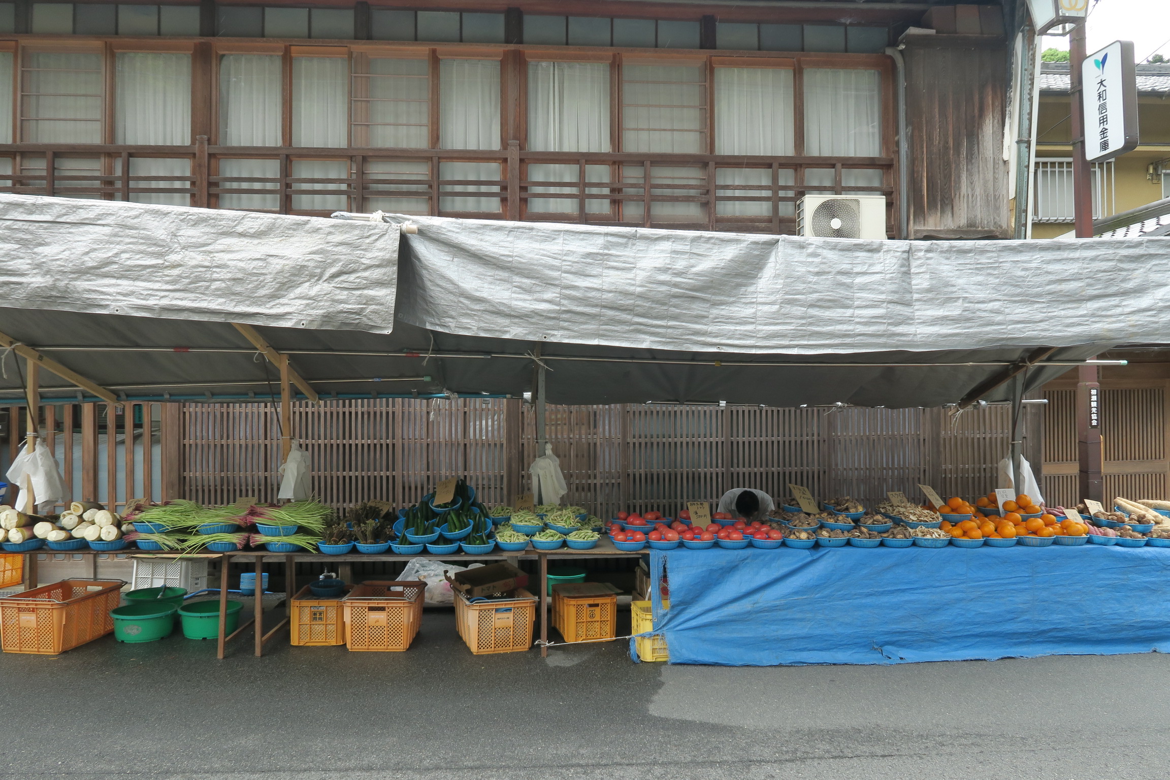 採れたて野菜も売ってました。