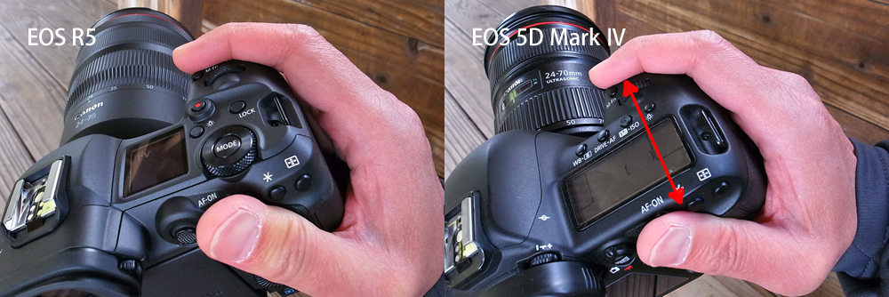 EOS R5 と EOS 5D Mark Ⅳ　比較レビュー