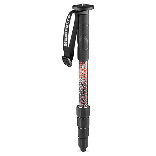 Manfrotto 一脚 Element MII アルミニウム 5段 レッド 最大耐荷重15kg MMELMIIA5RD