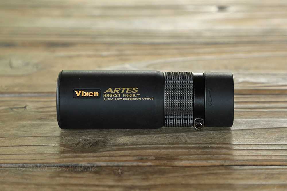 Vixen 単眼鏡 アルテスモノキュラー HR6×21 レンズが明るくて大きい　高級感のあるボディ　レビュー　
