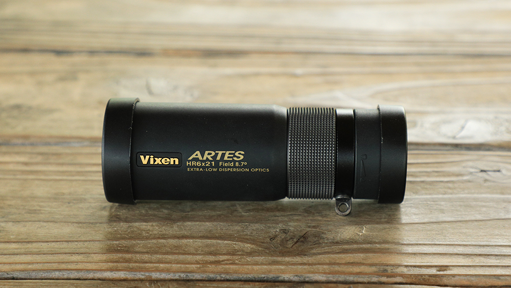 Vixen 単眼鏡 アルテスモノキュラー HR6×21 レンズキャップ　レビュー　
